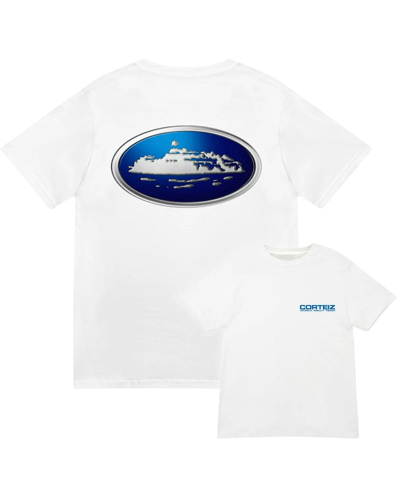 Corteiz Alcatraz World Rally Tee - White