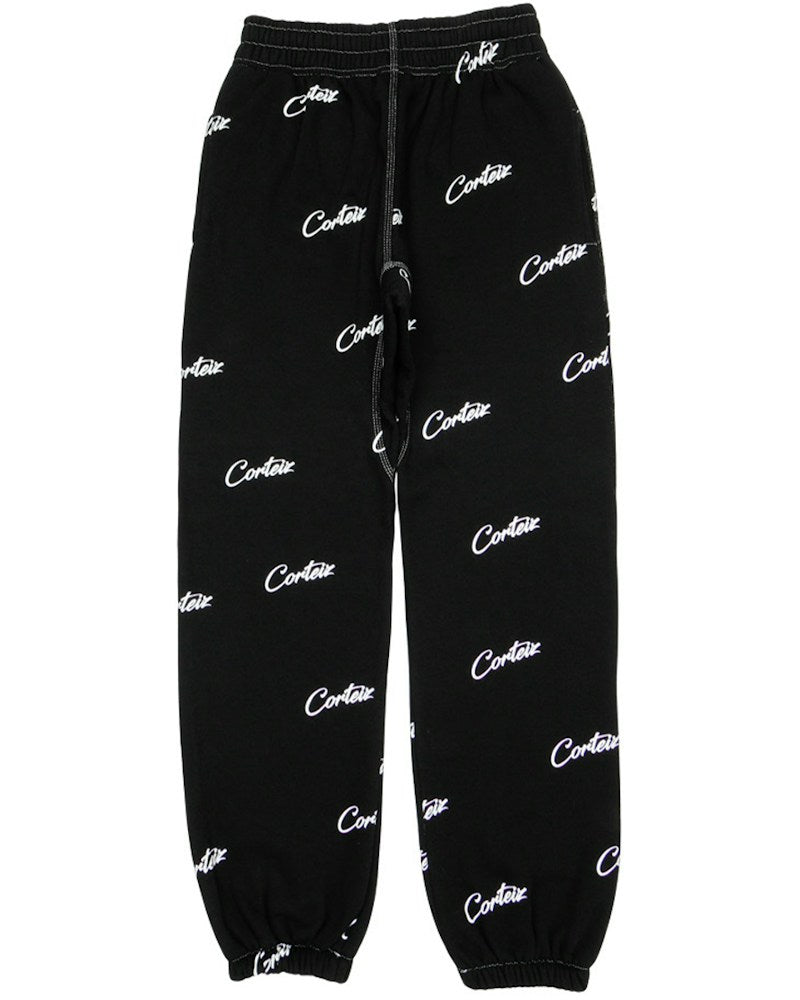 Corteiz All Over Print Joggers - Black