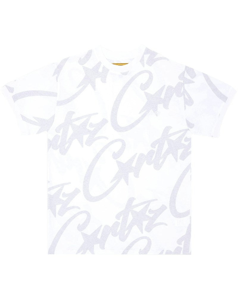 Corteiz Allstarz Allover T-Shirt - White
