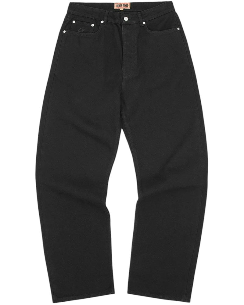 Corteiz Allstarz Baggy Jeans - Triple Black