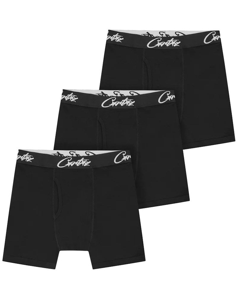 Corteiz Allstarz Boxers (3 Pack) - Black