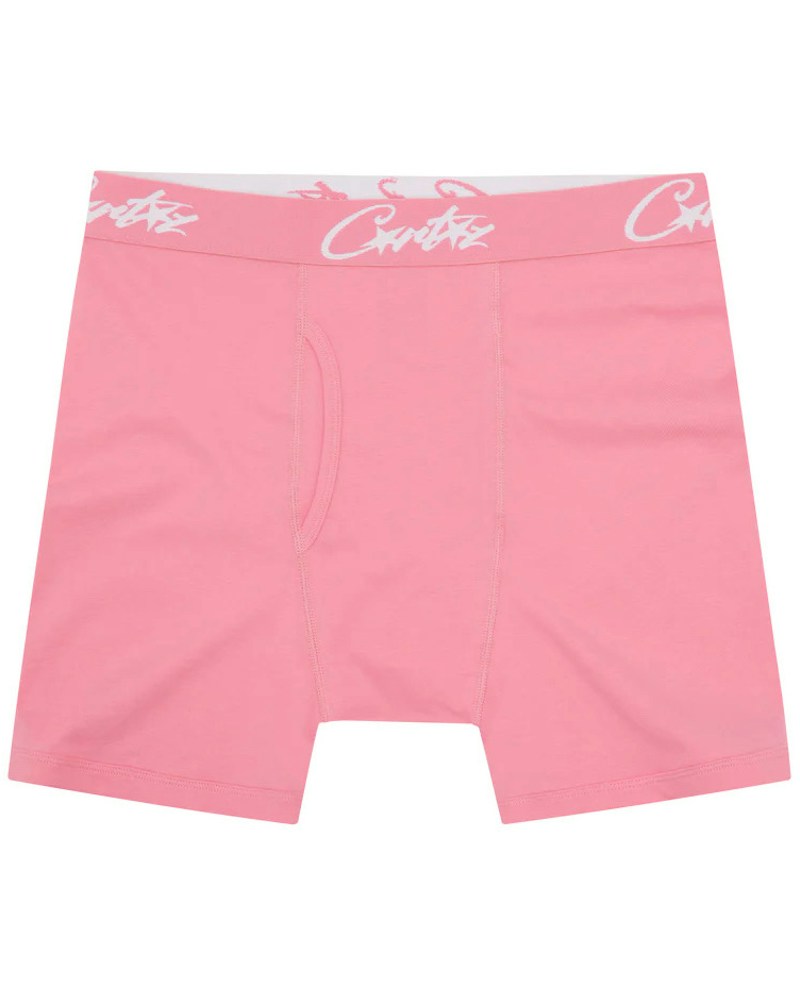 Corteiz Allstarz Boxers (3 Pack) - Pink