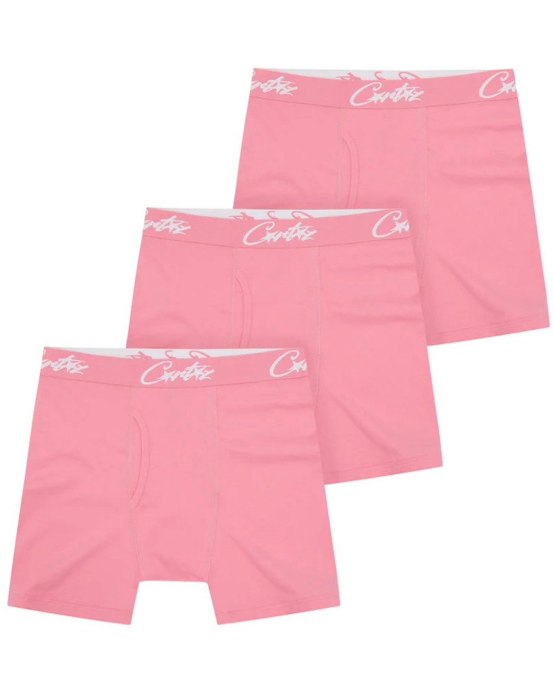 Corteiz Allstarz Boxers (3 Pack) - Pink
