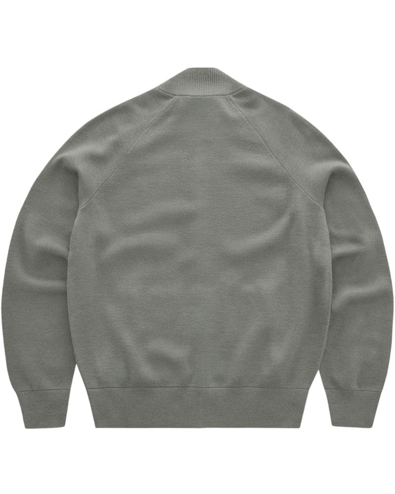 Corteiz Allstarz Knit Zip Up Jacket - Gully Grey
