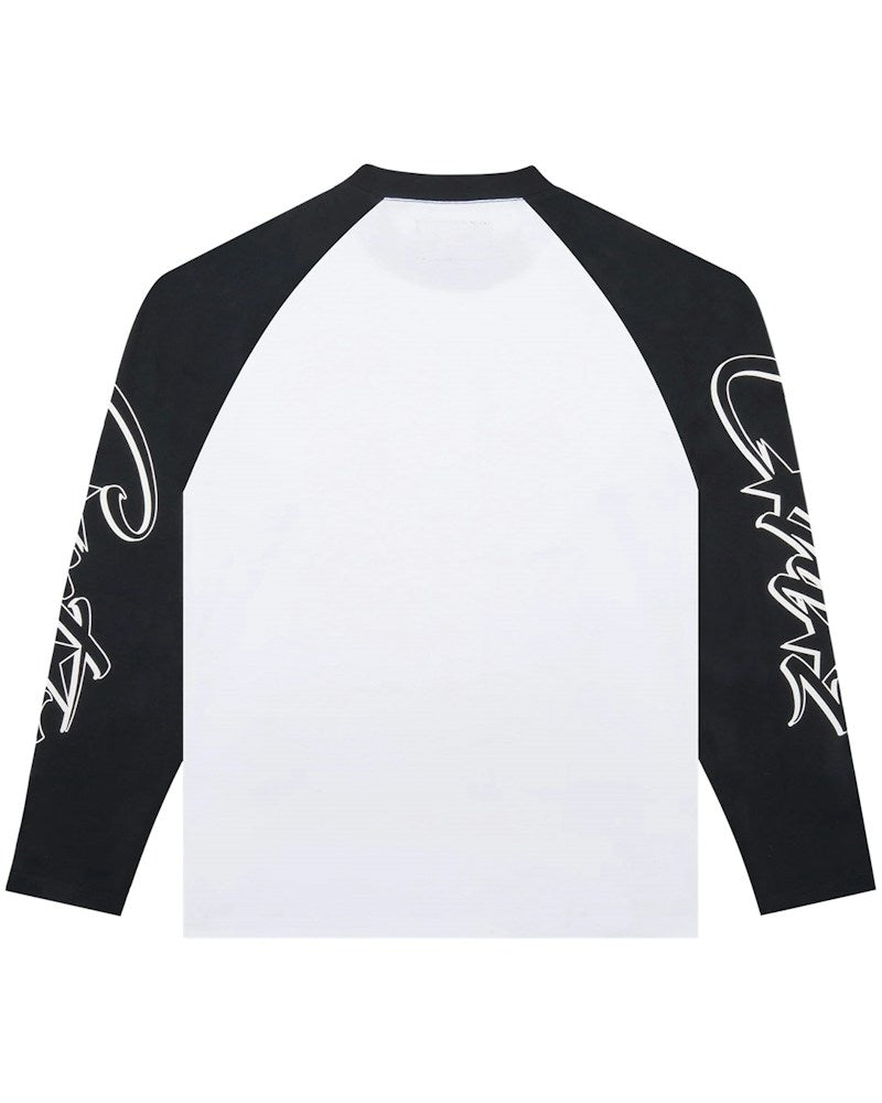 Corteiz Allstarz Raglan Longsleeve - White/Black