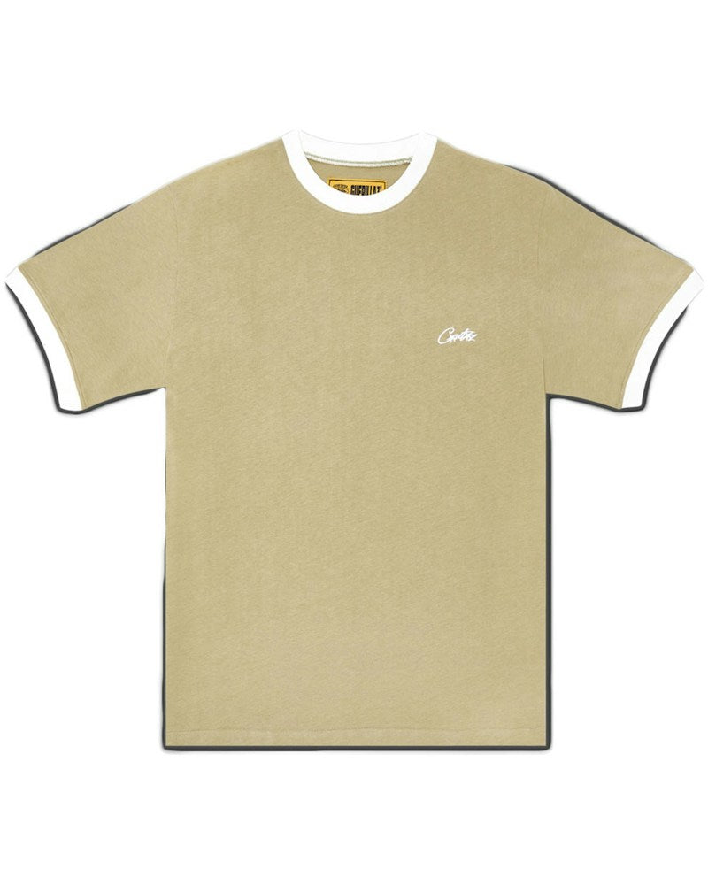 Corteiz Allstarz Ribbed T-Shirt - Light Khaki