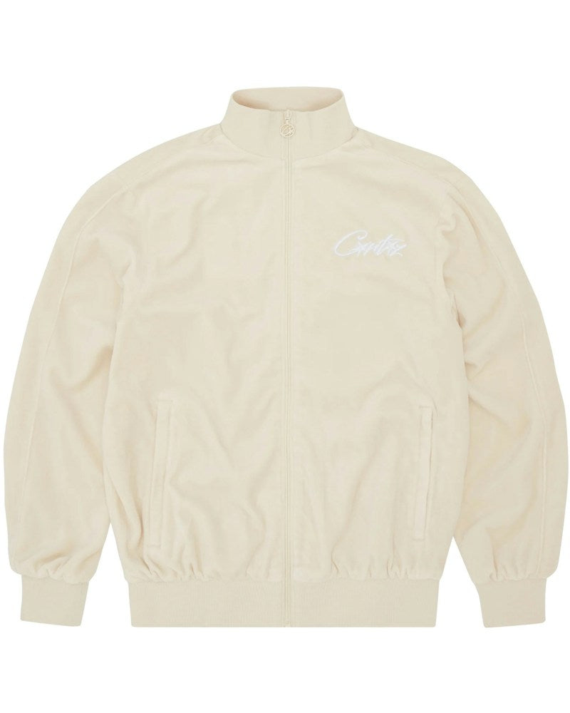 Corteiz Allstarz VVS Velour Jacket - Vanilla