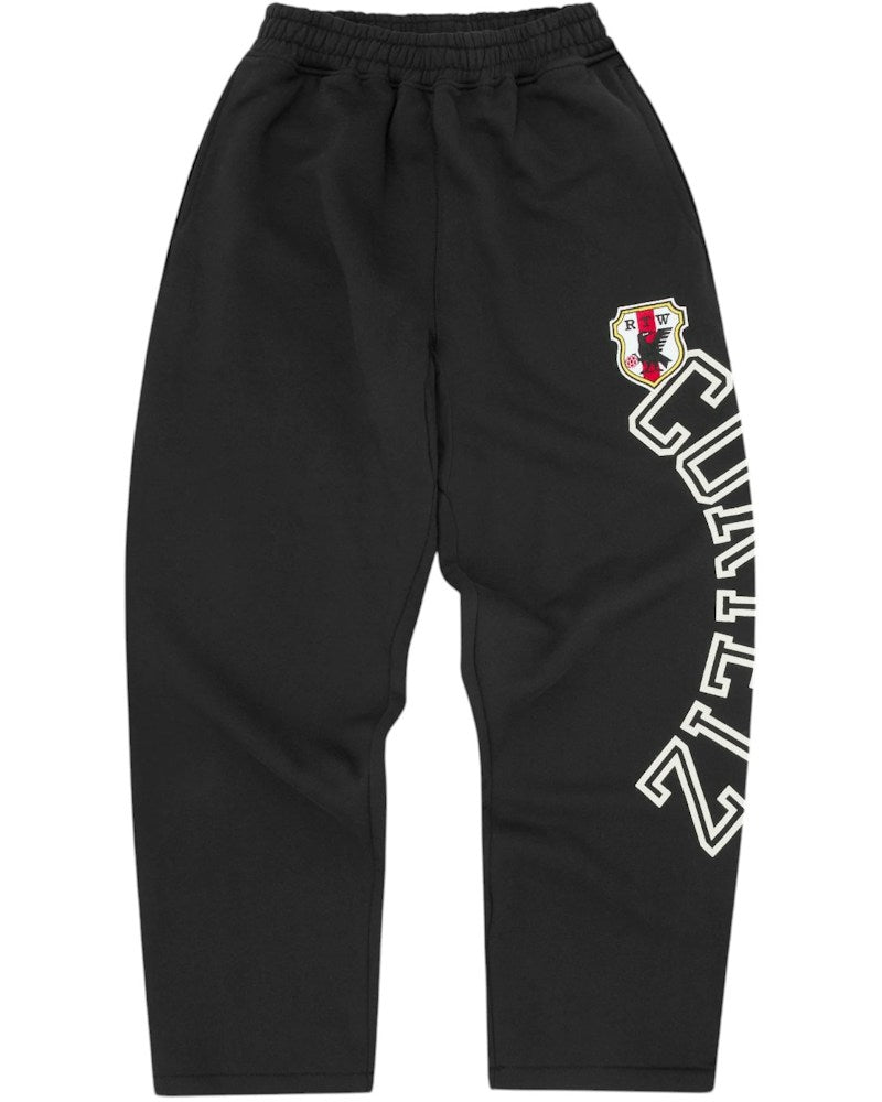 Corteiz Arch Shield Open Hem Sweatpant - Black