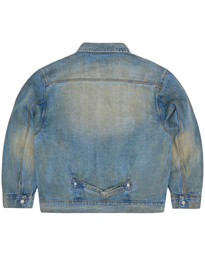 Corteiz Ardwear Panel Denim Jacket - Washed Indigo
