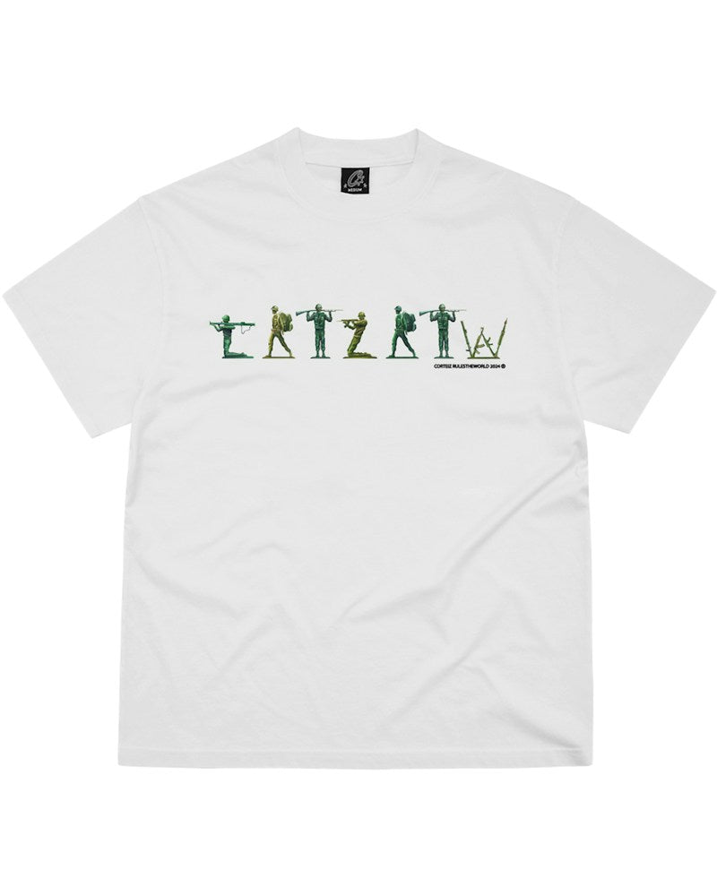 Corteiz Army Alphabet Tee - White