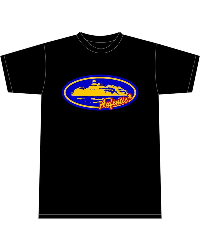 Corteiz Aufentic T-shirt - Black/Blue