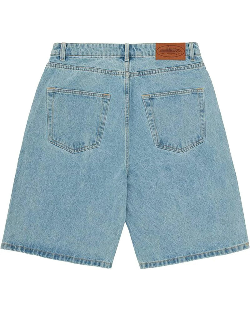 Corteiz Baggy Denim Shorts - Stonewash