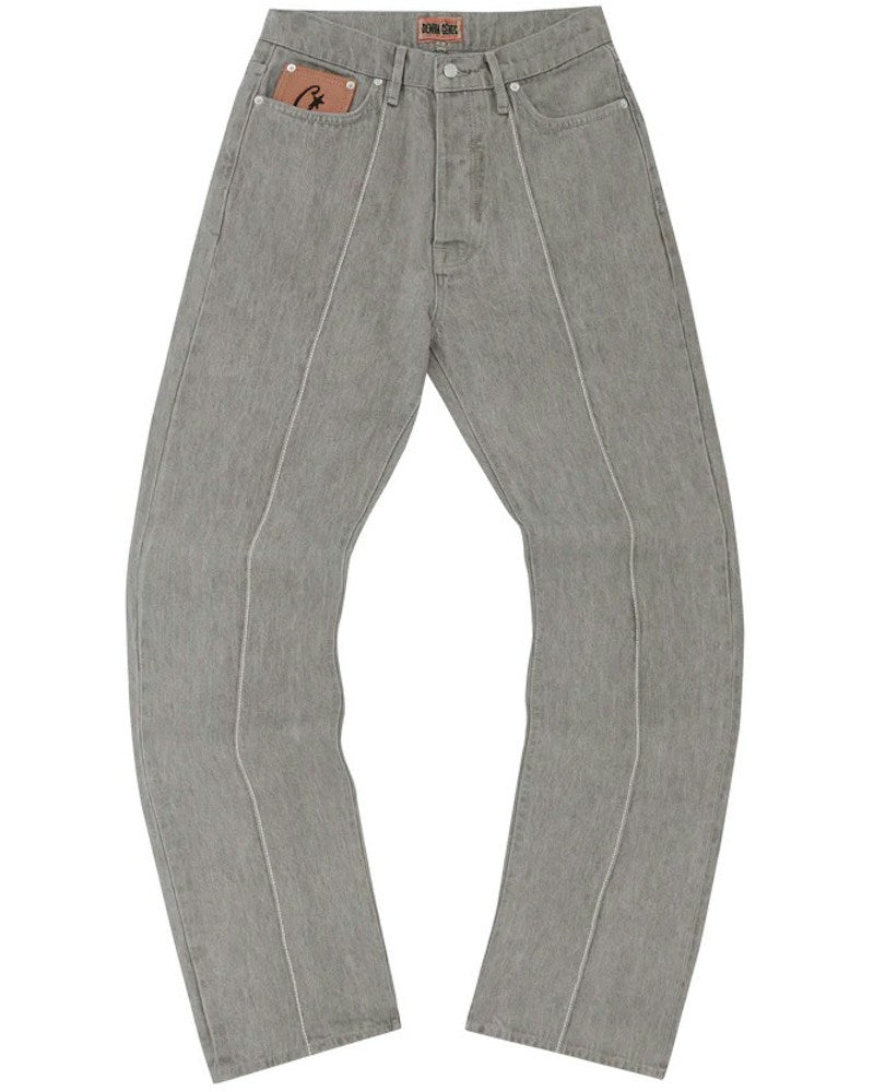 Corteiz C-Star Denim Jeans - Grey