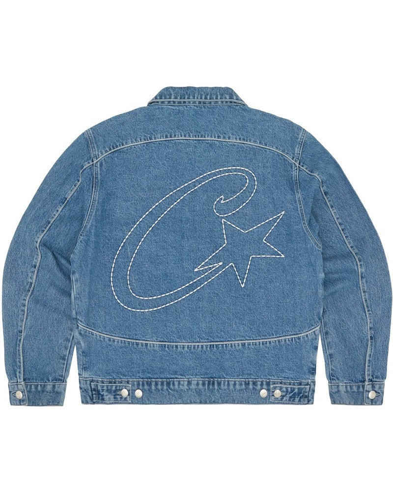 Corteiz C-Star Denim Trucker Jacket - Blue