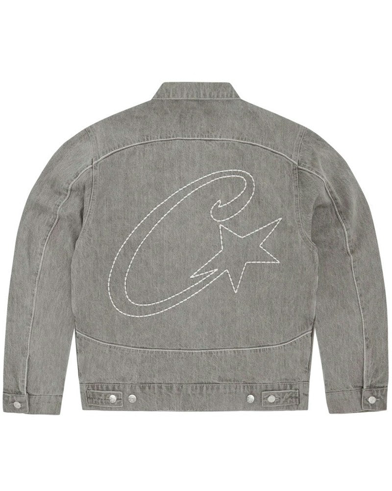 Corteiz C-Star Denim Trucker Jacket - Grey