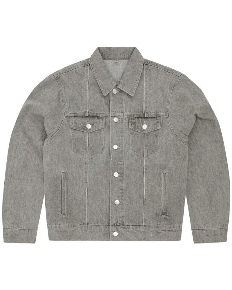 Corteiz C-Star Denim Trucker Jacket - Grey