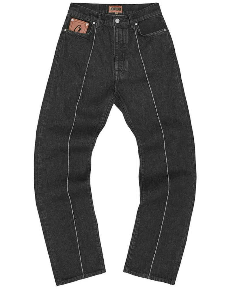 Corteiz C-Star Stitch-Down Jeans - Black