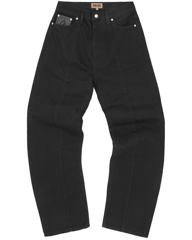 Corteiz C-Star Stitch-Down Jeans - Triple Black