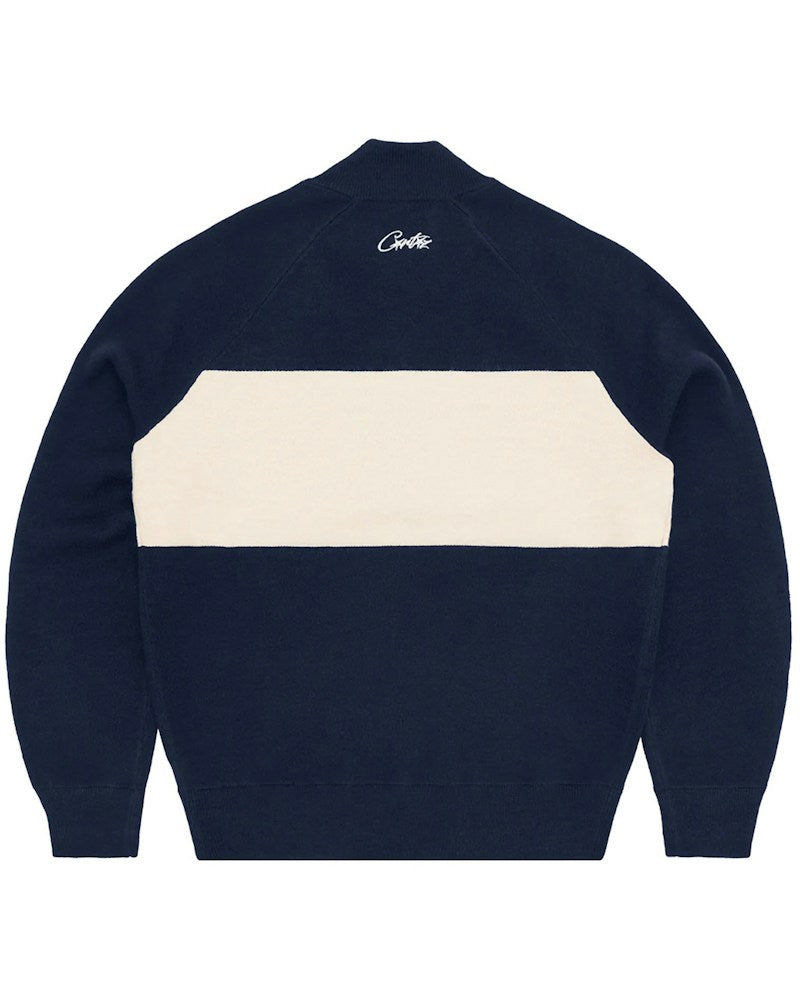 Corteiz CRTZ Knit Zip Up - Navy