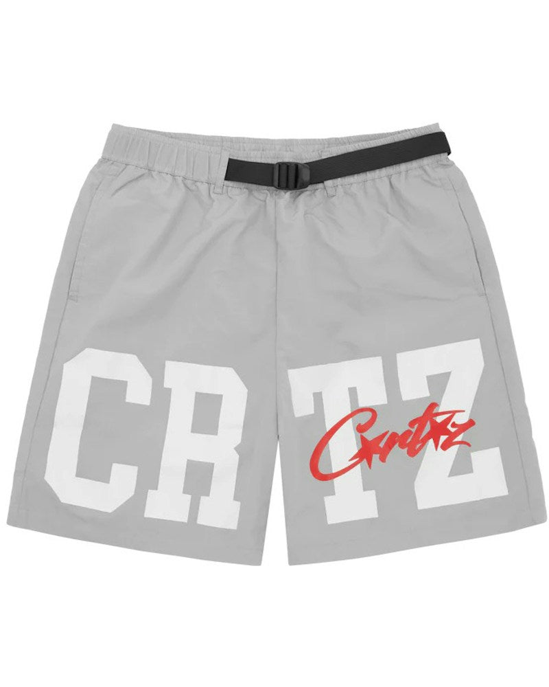 Corteiz Crtz Nylon Shorts - Grey
