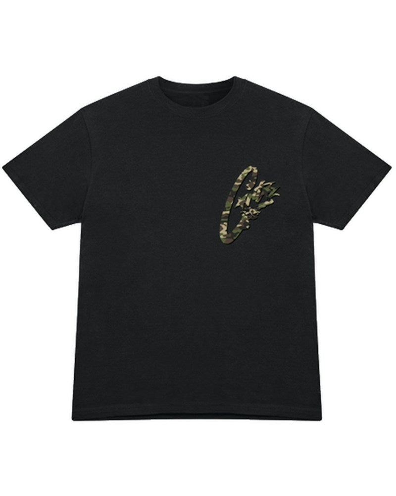 Corteiz Camo Gunslinger T-shirt - Black/Camo