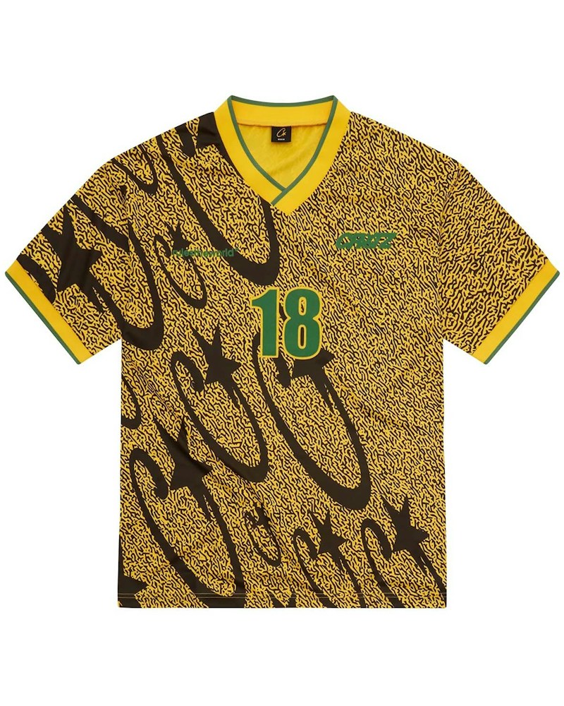Corteiz Carni Stellations Football Jersey - Yellow