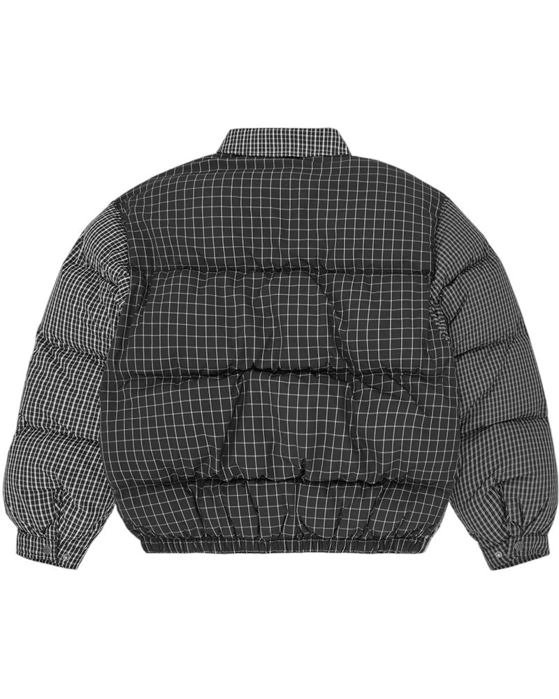Corteiz Collar Bolo Down Jacket - Black Plaid