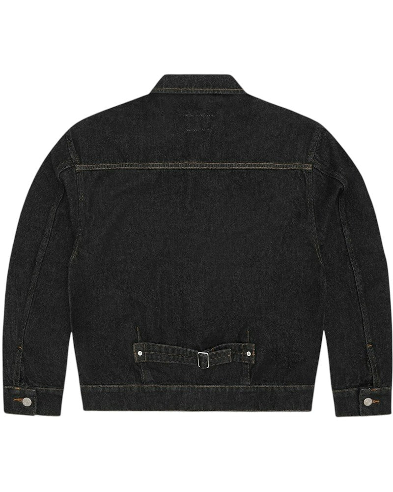 Corteiz Crest Chainstitch Denim Jacket - Washed Black