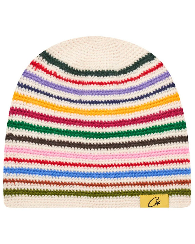 Corteiz Crochet Beanie - White/Multi