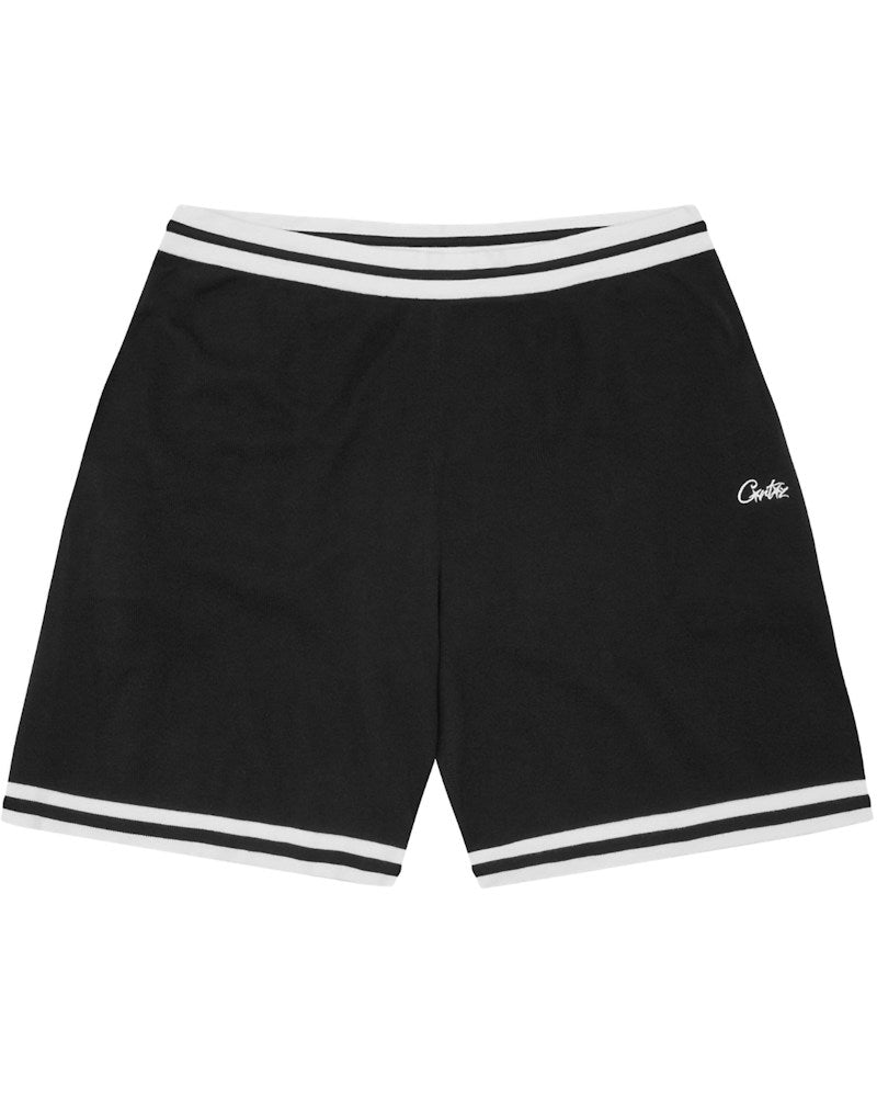 Corteiz Deala Knit Shorts - Black