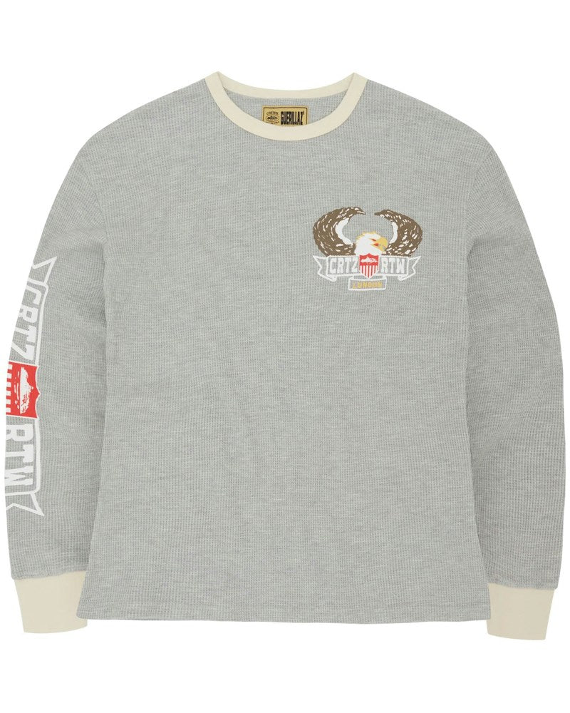 Corteiz Dipset Eagle Waffle Longsleeve - Grey