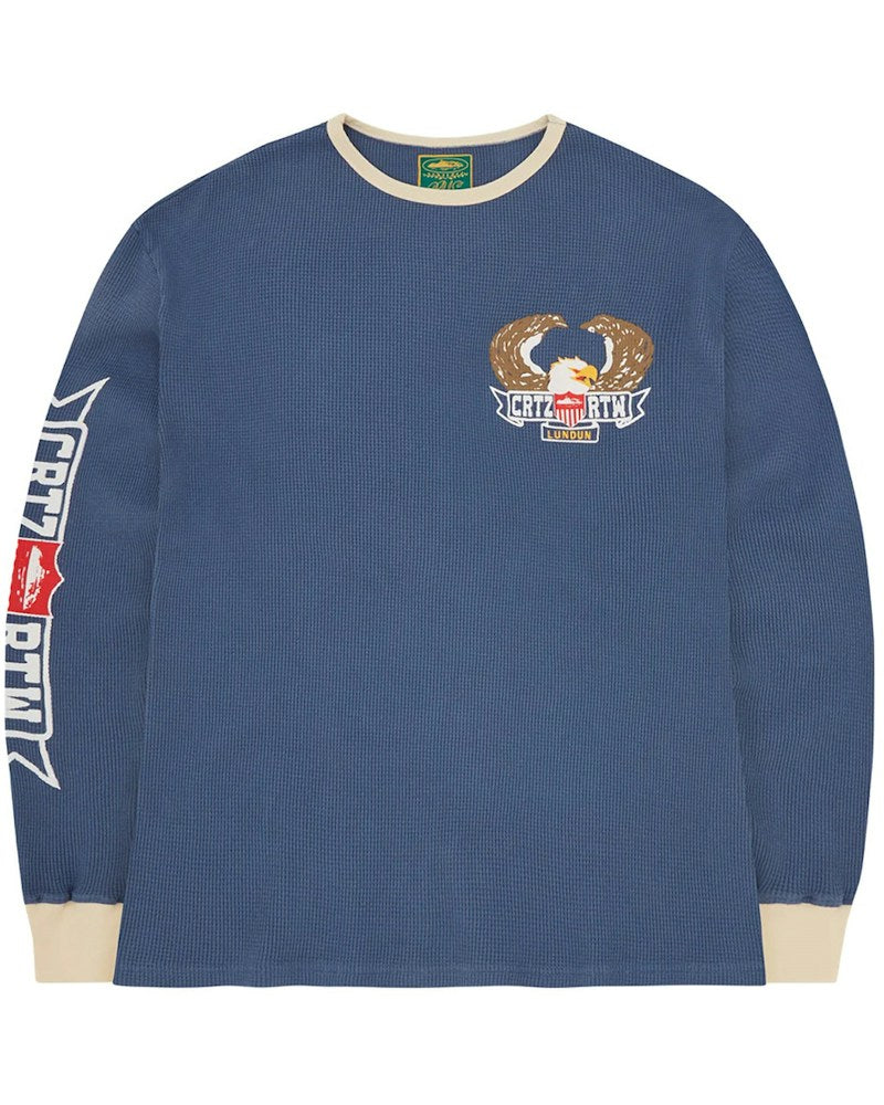 Corteiz Dipset Waffle Longsleeve - Royal Blue