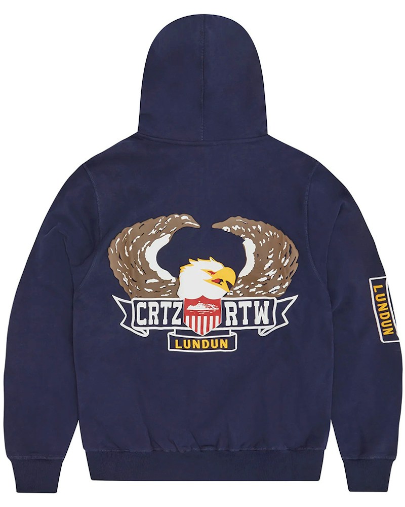 Corteiz Dipset Zip-Up Hoodie - Navy