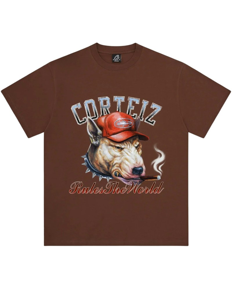 Corteiz Dog Pound Tee - Brown