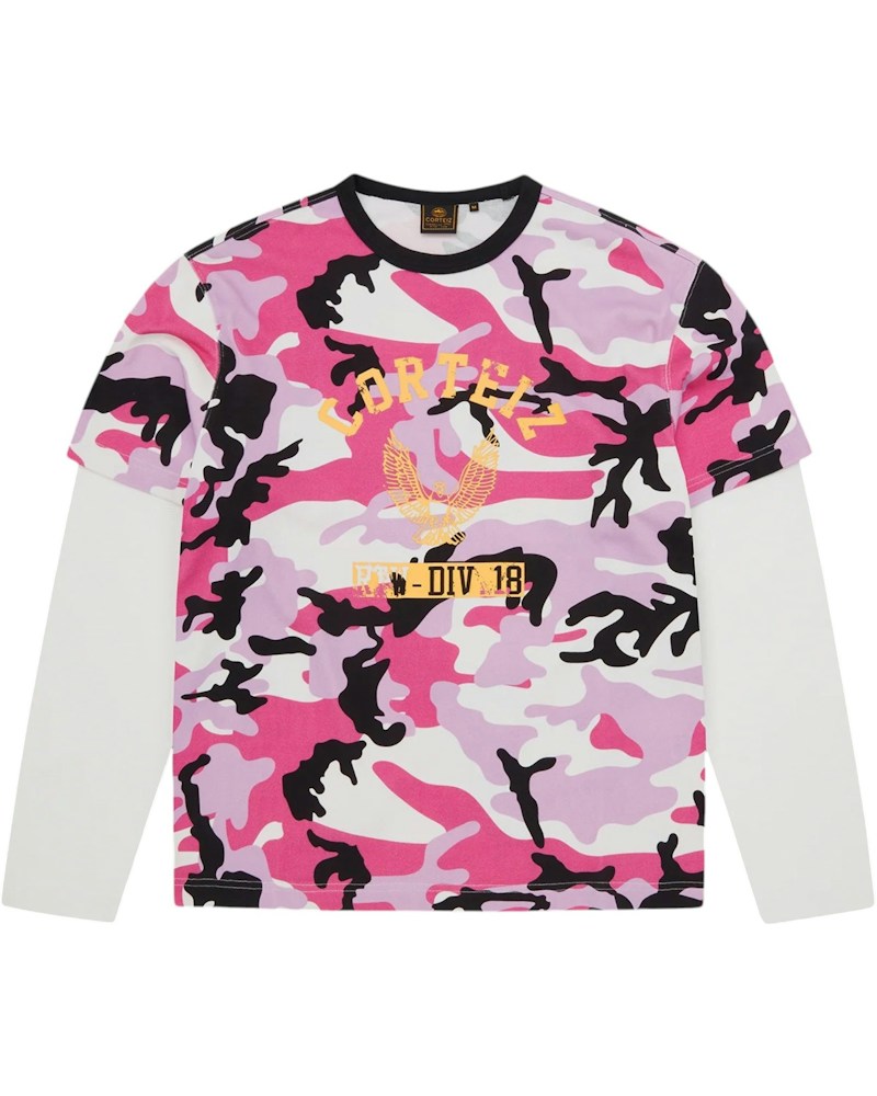 Corteiz Eagle Camo Thermal L/S Top - Pink