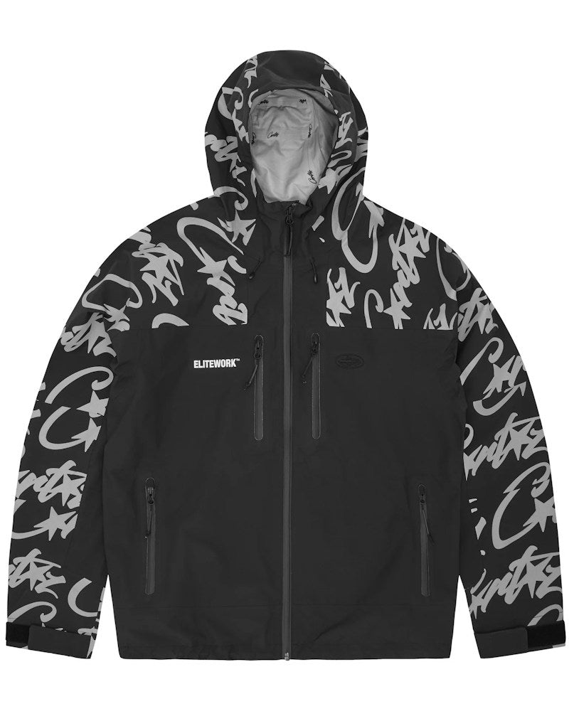 Corteiz Elitework Shell Jacket - Black