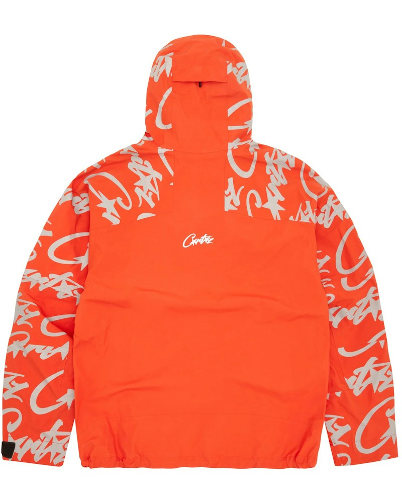 Corteiz Elitework Waterproof Shell Jacket - Orange
