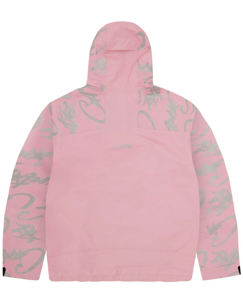 Corteiz Elitework Waterproof Shell Jacket - Pink