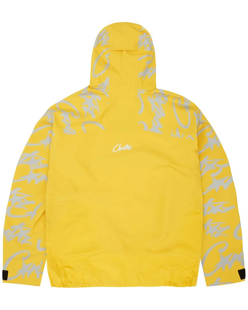 Corteiz Elitework Waterproof Shell Jacket - Yellow
