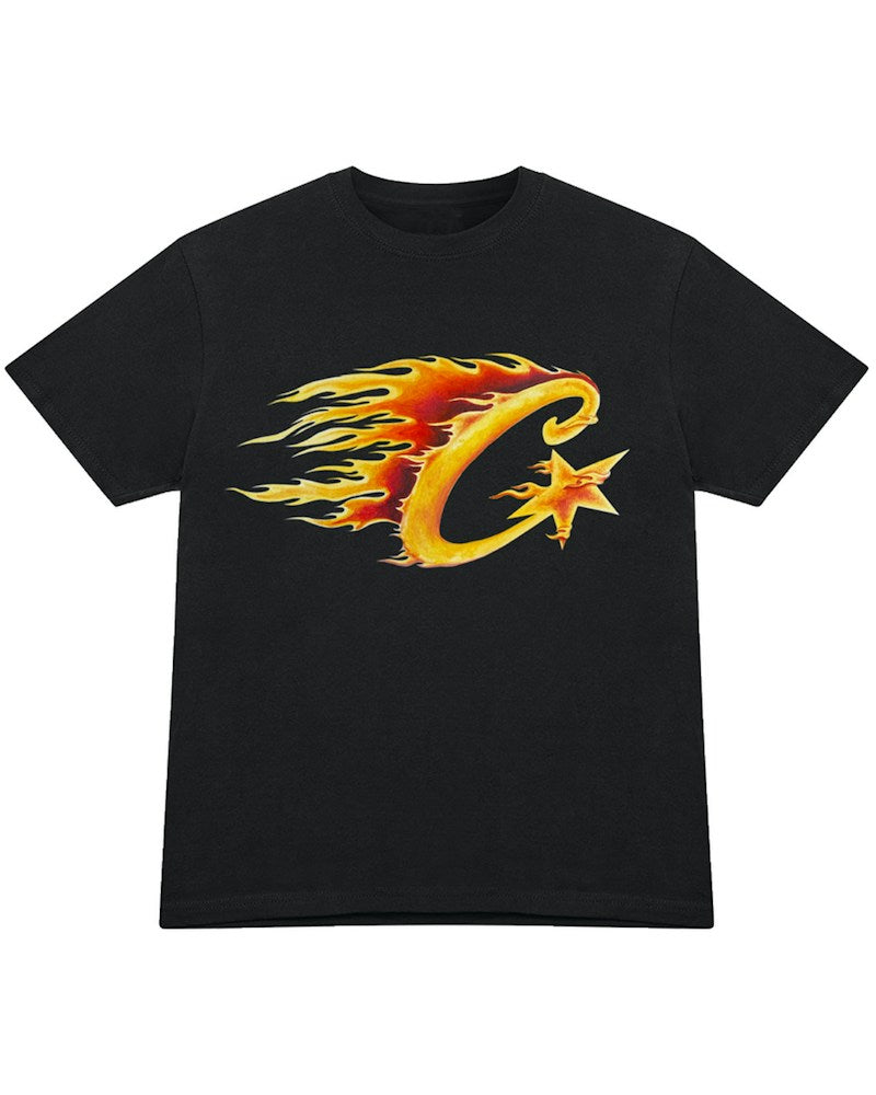 Corteiz Flame C Starz T-shirt - Black