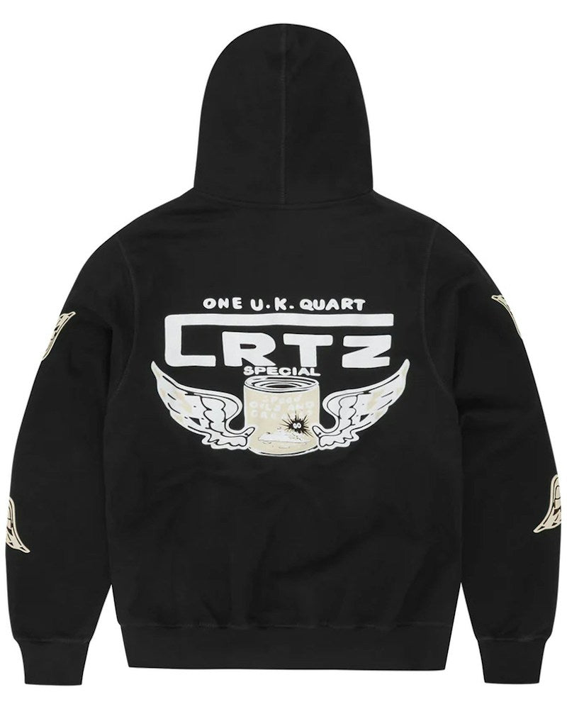 Corteiz Gasolina Double Zip Hoodie - Black