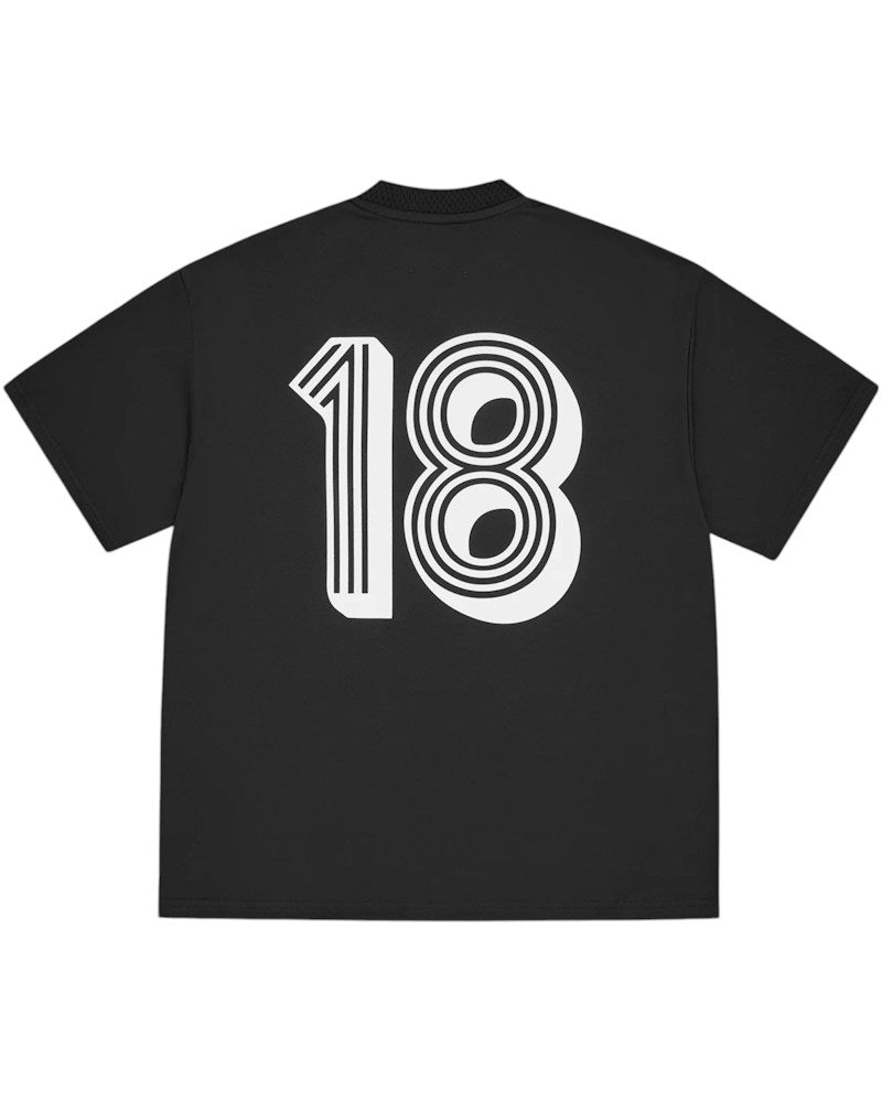 Corteiz Ghini Football Jersey - Black