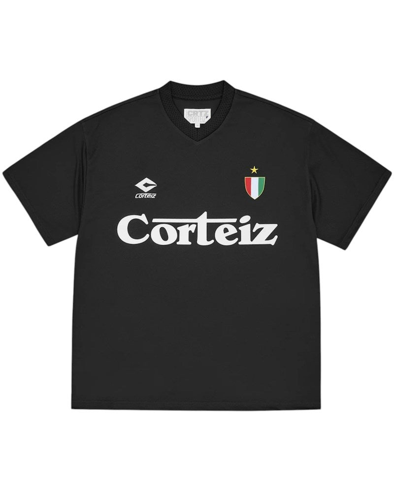 Corteiz Ghini Football Jersey - Black