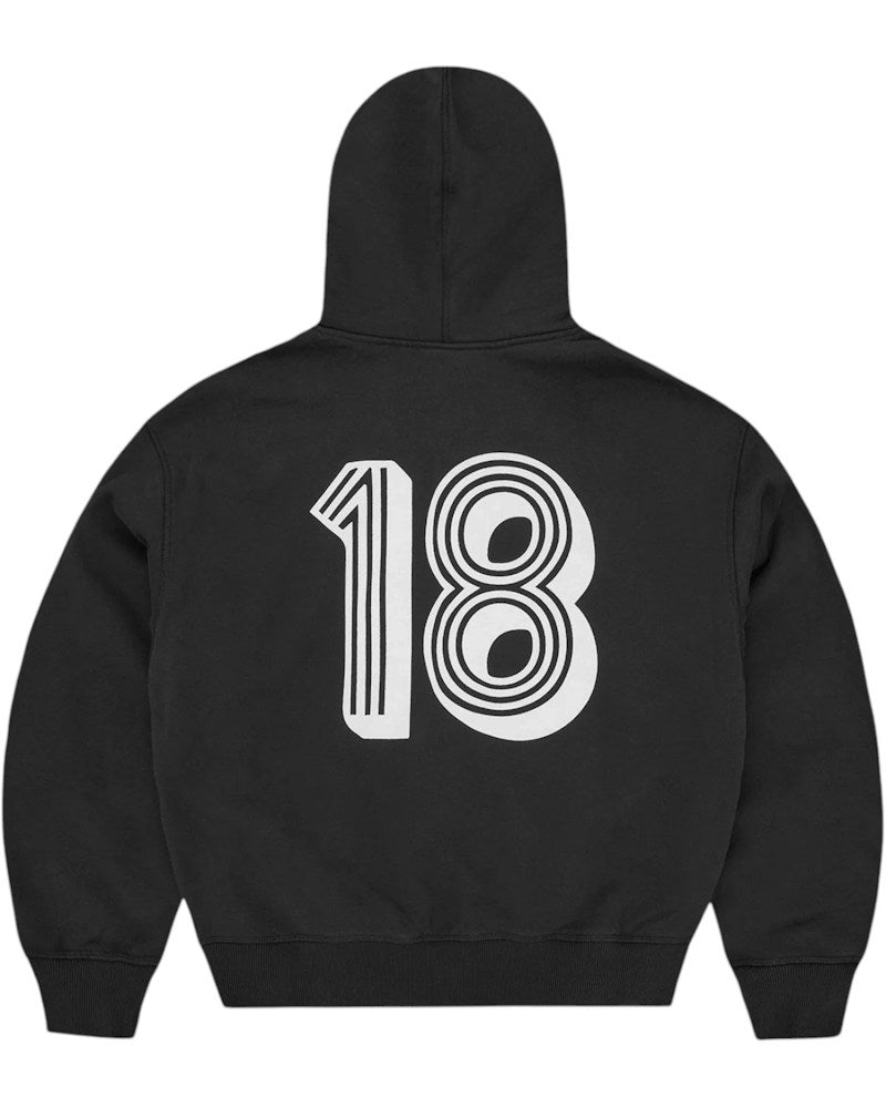 Corteiz Ghini Zip Hoodie - Black