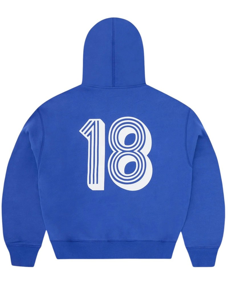 Corteiz Ghini Zip Hoodie - Royal Blue