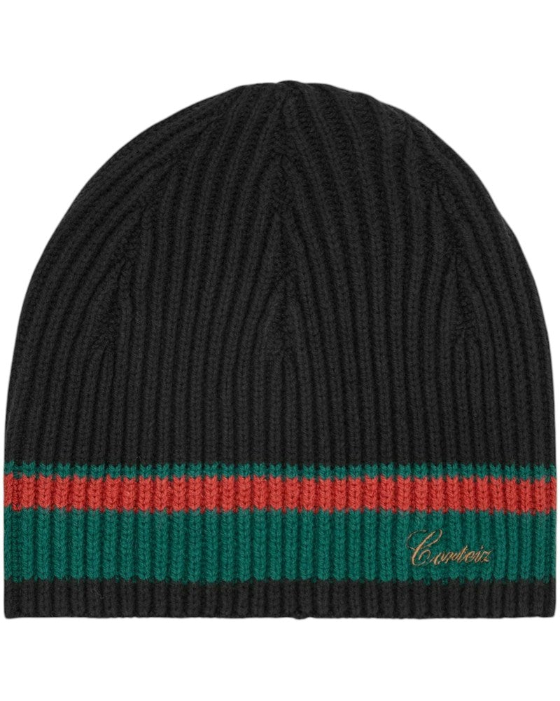 Corteiz Gianni Knit Beanie - Black