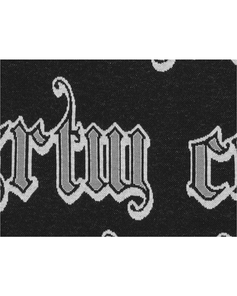 Corteiz Gothic Jacquard Longsleeve - Black