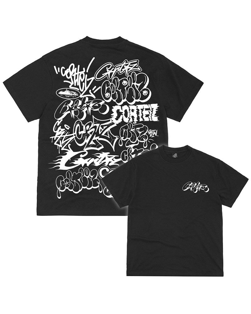 Corteiz Graffiti Tee - Black