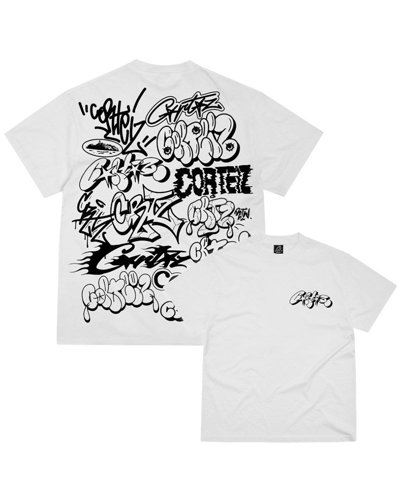 Corteiz Graffiti Tee - White
