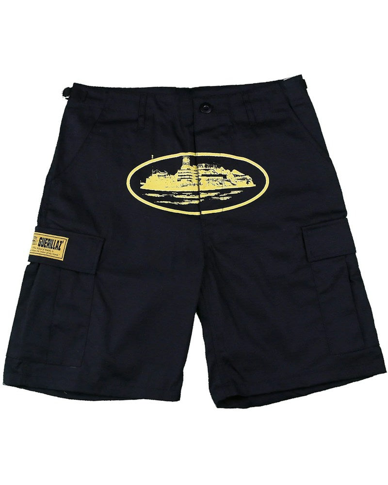 Corteiz Guerillaz 21' Shorts - Black/Yellow